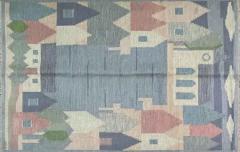 Vintage Swedish Kilim Most Unusual - 3971421