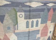 Vintage Swedish Kilim Most Unusual - 3971427
