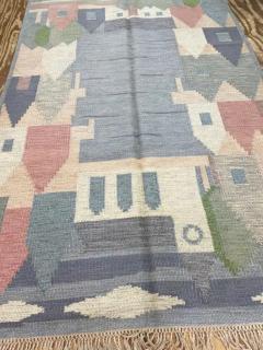 Vintage Swedish Kilim Most Unusual - 3971470