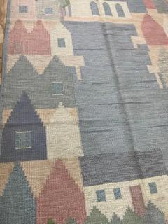 Vintage Swedish Kilim Most Unusual - 3971539