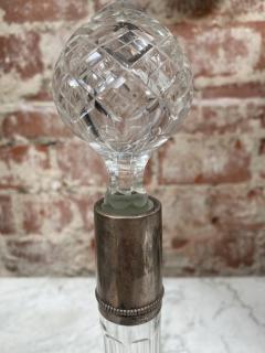 Vintage Tall Italian Glass Bottle 1950s - 2078151