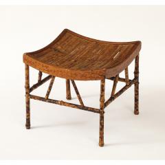 Vintage Thebes Bamboo Stool - 4370353