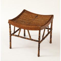 Vintage Thebes Bamboo Stool - 4370362
