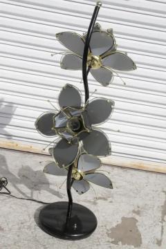 Vintage Tiffany 3 light lotus floor lamp - 4033127