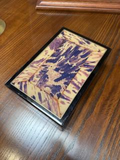 Vintage Tortoiseshell Inlay Wooden Box - 4373235