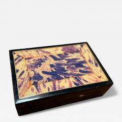 Vintage Tortoiseshell Inlay Wooden Box - 4374469