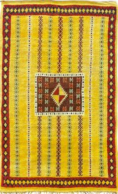Vintage Tribal Moroccan Rug c 1960s 43 x 7 - 4099399
