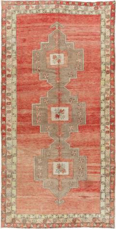 Vintage Turkish Anatolian Gallery Carpet - 4687588