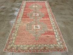 Vintage Turkish Anatolian Gallery Carpet - 4687596