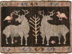 Vintage Turkish Anatolian Pictorial Rug - 4575334