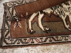 Vintage Turkish Anatolian Pictorial Rug Pair 2 of 2  - 4575285