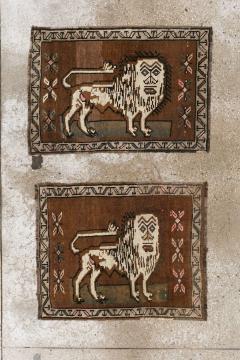 Vintage Turkish Anatolian Pictorial Rug Pair 2 of 2  - 4575287