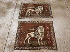 Vintage Turkish Anatolian Pictorial Rug Pair 2 of 2  - 4575288