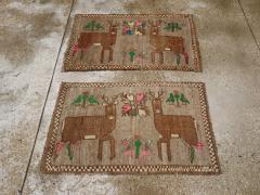 Vintage Turkish Anatolian Pictorial Rug Pair 2 of 2  - 4575321