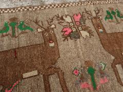 Vintage Turkish Anatolian Pictorial Rug Pair 2 of 2  - 4575323