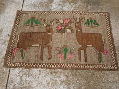 Vintage Turkish Anatolian Pictorial Rug Pair 2 of 2  - 4575326