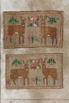 Vintage Turkish Anatolian Pictorial Rug Pair 2 of 2  - 4575327