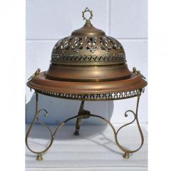 Vintage Turkish Brass Brazier with Sword Skewers - 2752692