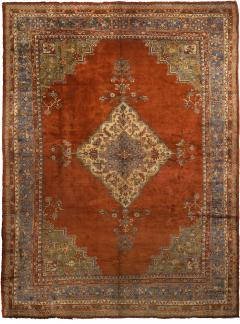 Vintage Turkish Oushak Room Size Rug circa 1940 60 11 75 x 15 - 1180983