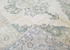Vintage Turkish Oushak Rug 411 x 10 - 4049072