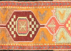 Vintage Turkish Oushak Runner 27 x 10 - 4053061