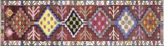 Vintage Turkish Oushak Runner 31 x 1011  - 4053113