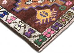 Vintage Turkish Oushak Runner 31 x 1011  - 4053115