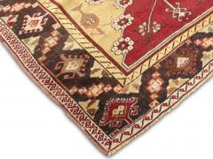 Vintage Turkish Oushak Runner 35 x 121  - 4048600