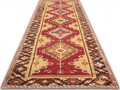 Vintage Turkish Oushak Runner 35 x 121  - 4048604