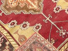 Vintage Turkish Oushak Runner 35 x 121  - 4048607