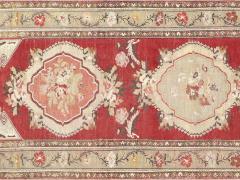 Vintage Turkish Oushak Runner 36 x 105  - 4048613