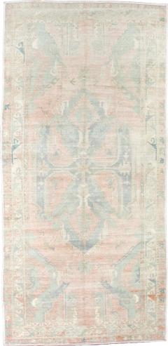 Vintage Turkish Tribal Rug 4 9 x 10 0  - 4533595