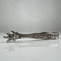 Vintage USN Claw Sugar Ice Tongs Decorative Design Navy Silver Eagle - 2925839