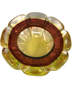 Vintage Uranium Murano Glass Ashtray - 4574833