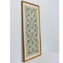 Vintage Uzbek Hand Embroidered Suzani In Gilt Frame - 4736045