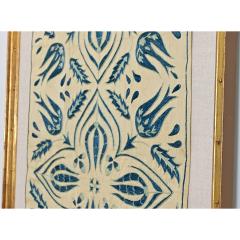 Vintage Uzbek Hand Embroidered Suzani In Gilt Frame - 4736046