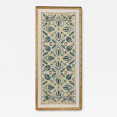 Vintage Uzbek Hand Embroidered Suzani In Gilt Frame - 4752355