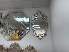 Vintage Venetian Beveled And Etched Mirror - 4676606