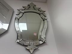 Vintage Venetian Beveled And Etched Mirror - 4676656