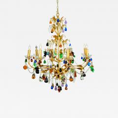 Vintage Venetian Crystal Fruits Design Chandelier - 410111