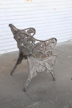 Vintage Victorian Cast Iron Garden Chair - 2636689