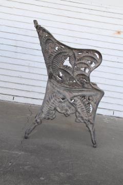 Vintage Victorian Cast Iron Garden Chair - 2636690