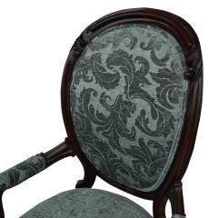 Vintage Victorian Style Spoon Back Lounge Chair - 2431991