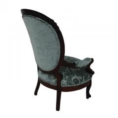 Vintage Victorian Style Spoon Back Lounge Chair - 2431995
