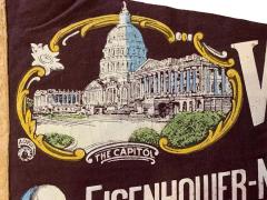 Vintage Washington D C Eisenhower Nixon Inauguration Pennant 1953 - 3658976