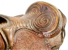 Vintage Western Cowboy Genuine Leather Horse Saddle - 3011059