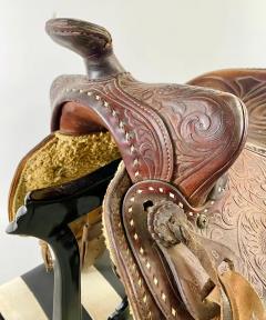 Vintage Western Cowboy Genuine Leather Horse Saddle - 3011062