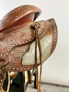 Vintage Western Cowboy Genuine Leather Horse Saddle - 3011063