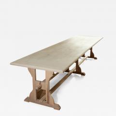 Vintage White Oak Dining Table - 3813535