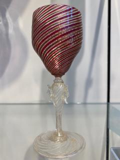 Vintage Wine Glasses Attributed to Salviati - 2106931